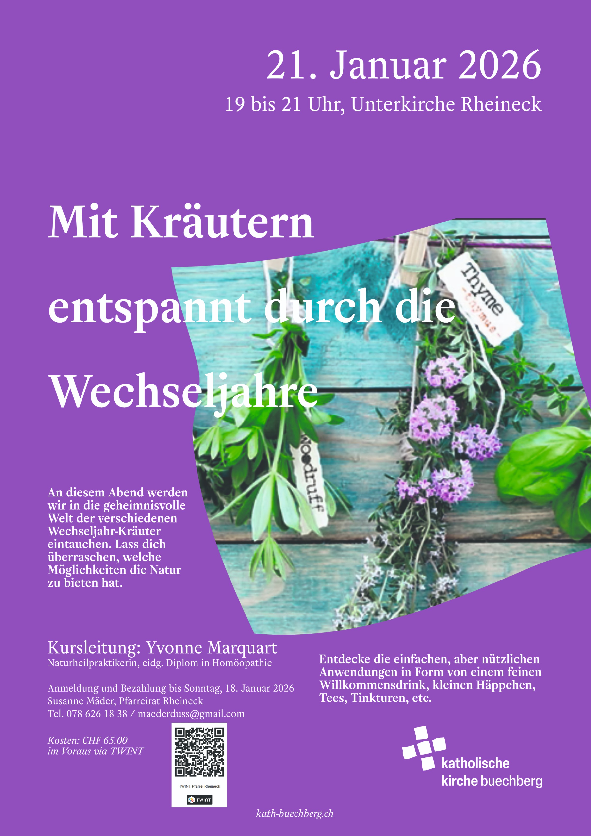 Mit Kräutern entspannt durch die Wechseljahre